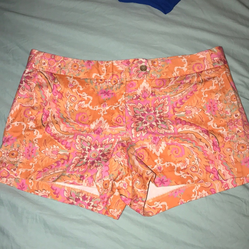 Size 10 J Crew Stretch Patterned Shorts